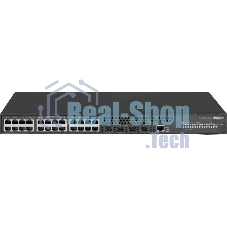 Коммутатор Dahua DH-AS5500-24GT4XF, 24×1 Гбит/с + 4×10 Гбит/с SFP+, управляемый