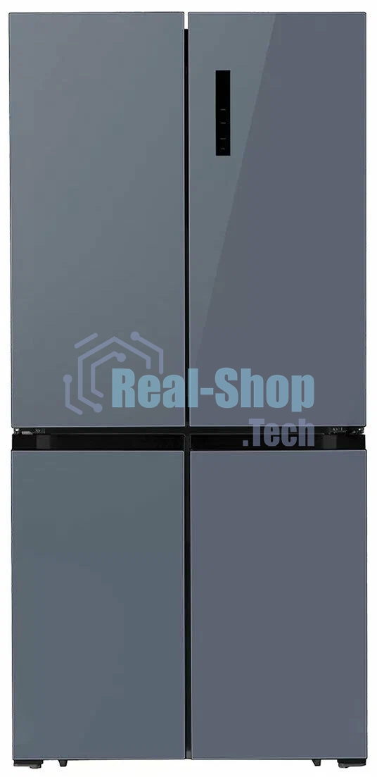 Холодильник LEX LCD450GbGID синий трехкамерный 288/129л морозилка снизу, No Frost, Side-by-Side