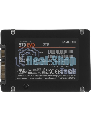 Накопитель SSD Samsung 870 EVO, 2Tb, SATA III, 2.5