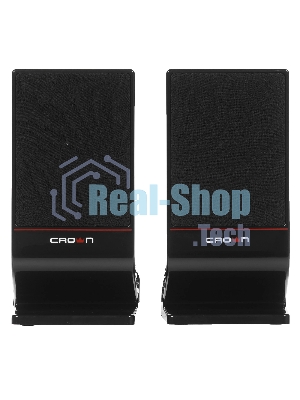 Колонки Crown CMS-601 чёрный, 2.0, 6 Вт, AUX