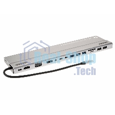 Адаптер VCOM TypeC -->3*USB3.0+2*USB2.0+VGA+RJ45+SD+TF+AUD+HDMI+DP+2*USB3.1 Data+PD