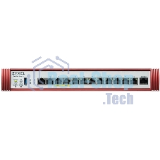 Межсетевой экран Zyxel USG FLEX 500H с подпиской Gold на 1 год (AS, AV, CF, IDP/DPI, Sandboxing, SecuReporter), Rack, 2xRJ-45: 1/2.5G (LAN/WAN), 2xRJ-45: 1/2.5G PoE+ (LAN/WAN), 8xRJ-45: 1G (LAN/WAN),