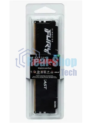 Оперативная память Kingston Fury Beast, DDR5, 16Gb (1x16GB), 5600MHz, CL36, DIMM, с радиатором, черный