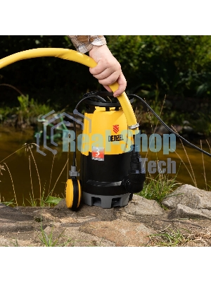 Дренажный насос Denzel DP-600S для чистой и грязной воды, 600 Вт, напор 7 м, 13000 л/ч