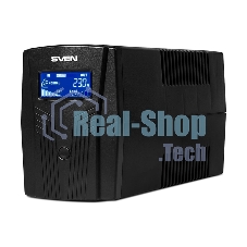 Источник бесперебойного питания SVEN Pro 650 650VA/390W LCD, USB, RJ-45 (2 EURO)