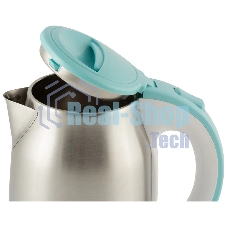 Чайник Energy E-202 (1.8 л, диск) стальной бело-голубой