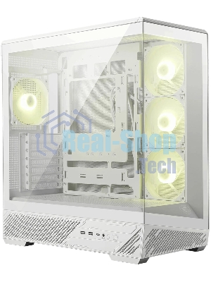 Компьютерный корпус MSI MAG PANO 130R PZ White 2xUSB 3.2 Gen 1, 1xUSB 3.2 Gen2 Type-C, 3x120мм ARGB Reverse Blade Fan, 1x120мм ARGB Fan, 1 to 3 Fan PWM Splitter, Tempered Glass Window