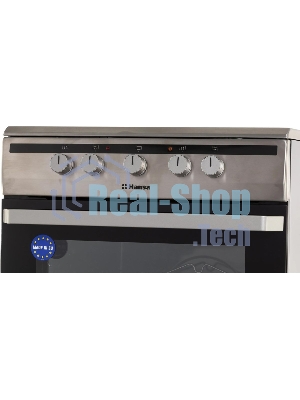 Плита электрическая Hansa FCCX64000 серебристый, конфорок 4 шт, духовка 69 л, 60 см x 85 см x 60 см