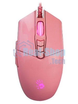 Мышь проводная A4Tech Bloody P91s розовый, 8000 dpi, USB, кнопки - 8