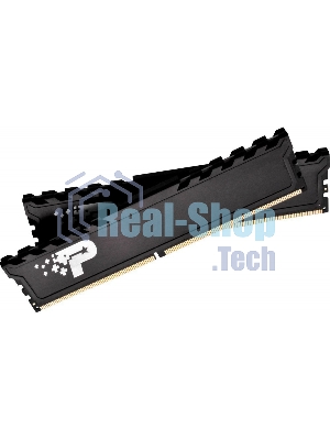 Оперативная память Patriot Signature Premium, DDR4, 32GB (2x16 GB), 3200 MHz, CL22, DIMM, радиатор, черный