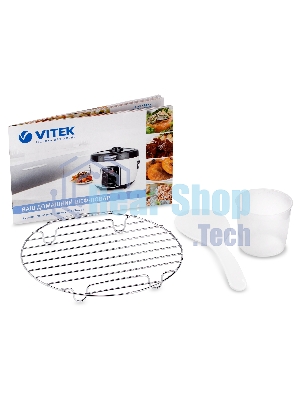 Мультиварка Vitek VT-4284 белый/черный, 4 л, 700 Вт, управление - сенсор, программ - 9