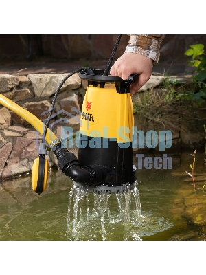 Дренажный насос Denzel DP-600S для чистой и грязной воды, 600 Вт, напор 7 м, 13000 л/ч