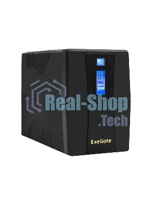 Источник бесперебойного питания ExeGate Power Smart ULB-800 LCD / 800 ВА / 480 Вт / 2 x CEE 7 (евророзетка)