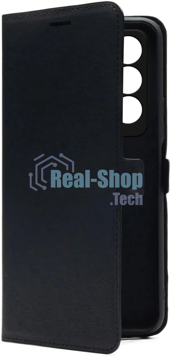 Чехол (флип-кейс) BORASCO Book Case, для Tecno Camon 18/18P, черный