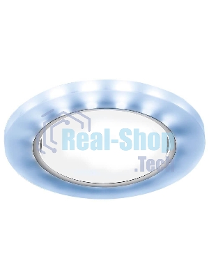 Встраиваемый точечный светильник G214 CL/CH/CLD хром/прозрачный GX53+3W(LED COLD)