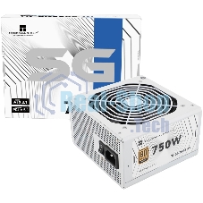 Блок питания 750W/Power Supply Thermalright, 750W 80+ Gold (ATX, 3.1, PCIe 5.1, Non-modular, 1x24(20+4)pin, 1xCPU 8(4+4)pin, 2xPCIe*2 8(6+2)pin, 5xSATA3, 1x12+4pin (12VHPWR PCIe 5.1 12+4pin 600mm), 3xMOLEX4pin, Active, 120x120мм, 150x140x86mm, APFC, white)