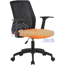 Кресло Cactus CS-MC222-BKOR черный, сетка, 100 кг