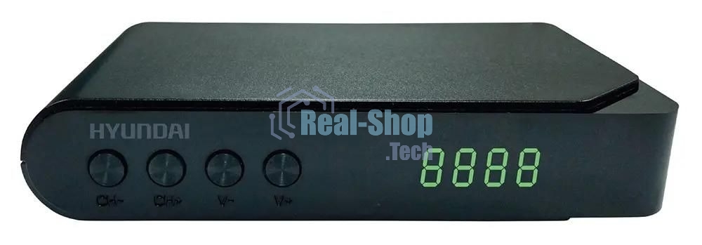 Приставка для цифрового ТВ Hyundai H-DVB200 черный, DVB-T2, DVB-T, DVB-C, HDMI, USB 2.0
