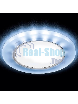 Встраиваемый точечный светильник G214 CL/CH/CLD хром/прозрачный GX53+3W(LED COLD)