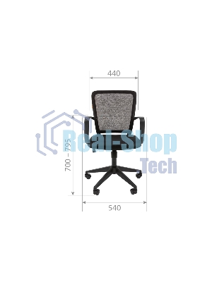 Кресло офисное Chairman 698 TW-01 черный, Россия
