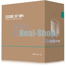 Компьютерный корпус Deepcool CG380 3F WH без БП, боковое окно (панорама), 3x120мм ARGB PWM вентилятора, белый, mATX
