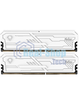 Оперативная память Netac Shadow III, DDR4, 32GB (2x16GB), 3200 MHz, CL16, с радиатором, белый