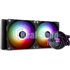 Система жидкостного охлаждения Thermalright Aqua Elite 240 V3 (240мм, Black, ARGB/ Fans: 2x120мм, 66.17CFM, 25.6dBA, 1500RPM/ Pump height 53mm, 23dBA, 3300RPM, Rad thickness 27mm/ S: 1700, 1200, 20XX, 115X, AM5, AM4)