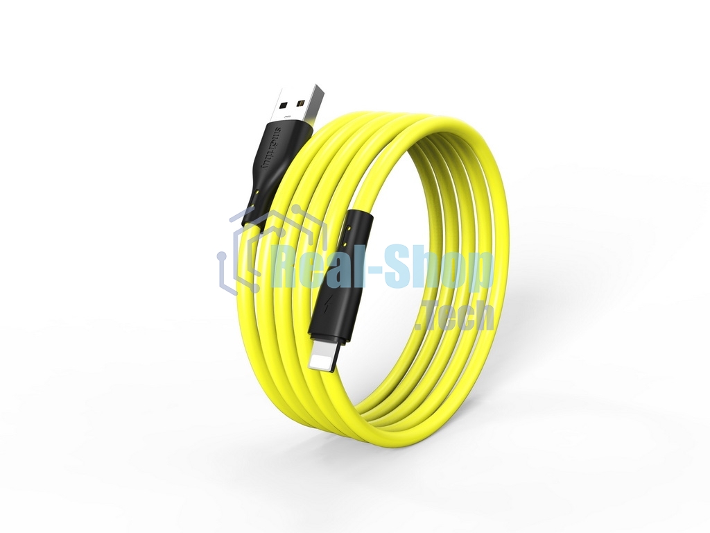 Кабель Smartbuy (iK-512-S21by) S21 Lightning желтый, 2.4 А, сил., 1 м