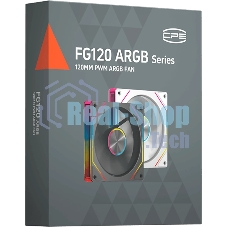 Вентилятор для корпуса PcCooler FG120R Reverse ARGB 120х120x25 черный 4-pin 28.4дБ (FG120R ARGB BK) Ret