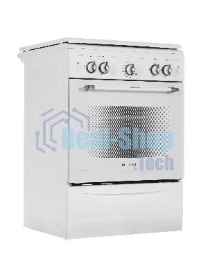 Плита газовая Gefest ПГ 6100-02 0185 белый, конфорок 4 шт, духовка 52 л, 60 см x 85 см x 60 см