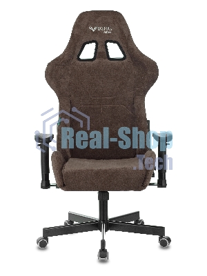 Кресло Бюрократ VIKING KNIGHT LT10 FABRIC коричневый, ткань, 120 кг, механизм качания
