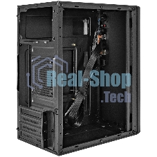 Компьютерный корпус Minitower ExeGate BAA-308-UNS450 (mATX, БП UNS450 с вент. 12см, 2хUSB, HD Audio, черный)