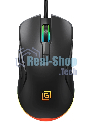 Мышь проводная Oklick 750G черный, 7200 dpi, USB, кнопки - 5