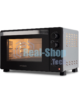 Мини-печь Hyundai MIO-HY081 38 л, 2000 Вт, серебристый/черный