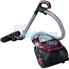 Пылесос Atvel DX2000 бордовый/черный, 410/2000 Вт, уборка сухая, пылесборник контейнер 2.5 л