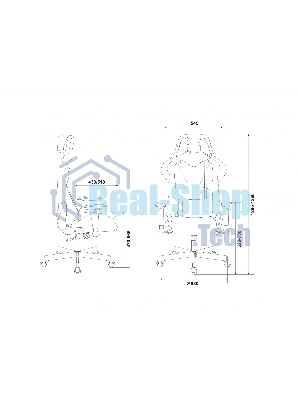 Кресло Бюрократ VIKING KNIGHT LT10 FABRIC коричневый, ткань, 120 кг, механизм качания