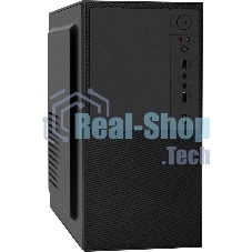 Компьютерный корпус Minitower ExeGate BAA-308-UNS450 (mATX, БП UNS450 с вент. 12см, 2хUSB, HD Audio, черный)
