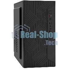 Компьютерный корпус Minitower ExeGate BAA-303-UNS500 (mATX, БП UNS500 с вент. 12см, 2*USB, HD Audio, черный)