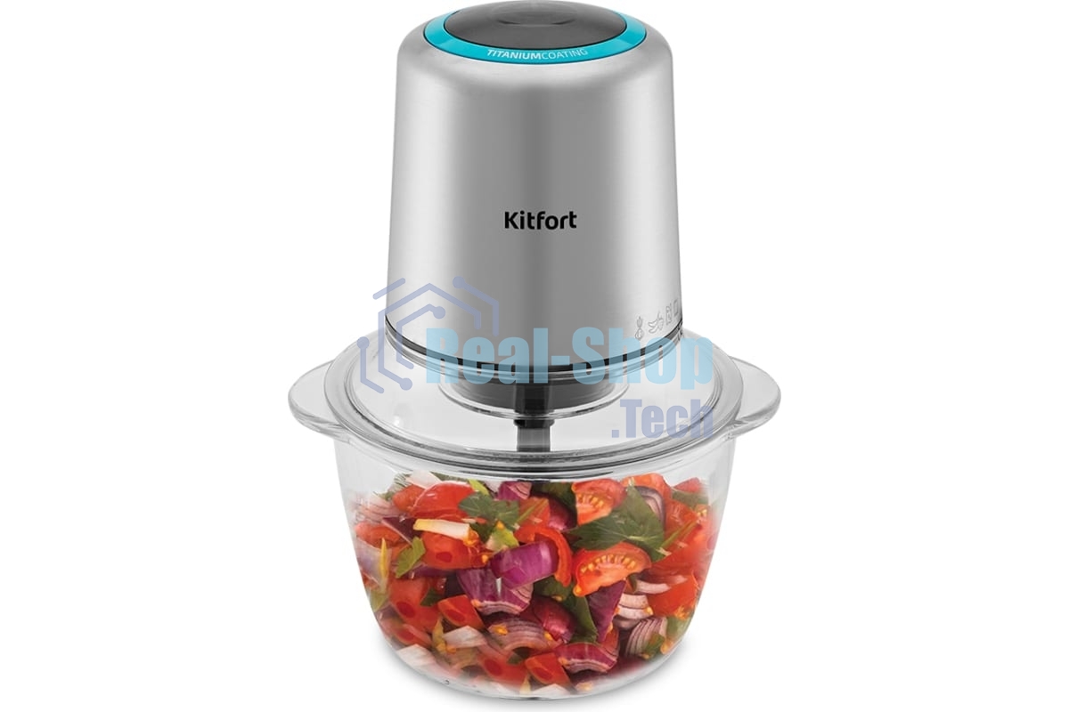 Измельчитель электрический Kitfort КТ-3510 1л. 300Вт стальной
