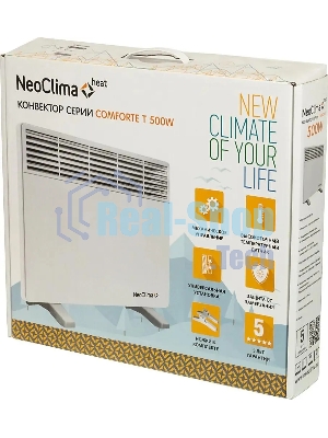 Конвектор электрический Neoclima Comforte T 0.5 белый, 500 Вт, 10 м2, термостат