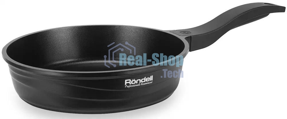 Сковорода Rondell Walzer RDA-767, 24см, без крышки, черный