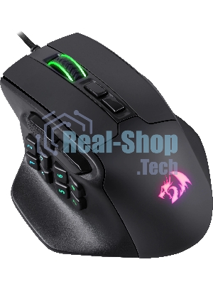 Мышь проводная REDRAGON Aatrox черный, 12400 dpi, USB, кнопки - 15