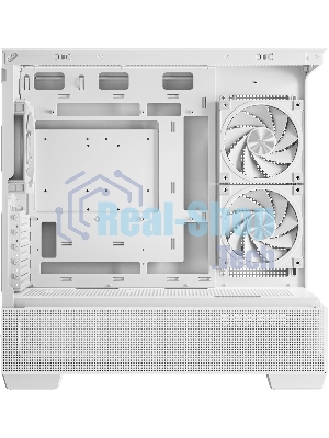 Компьютерный корпус Deepcool CG380 3F WH без БП, боковое окно (панорама), 3x120мм ARGB PWM вентилятора, белый, mATX
