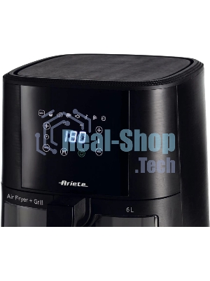 Аэрофритюрница Ariete Air fryer 4626/00 черный, 1300 Вт, 6 л, сенсор, 8 программ