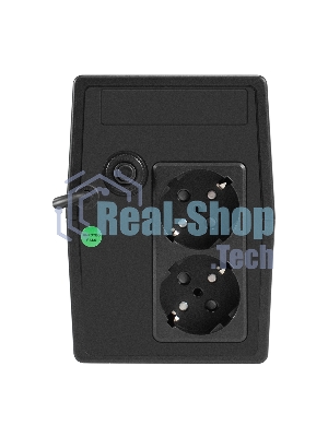 Источник бесперебойного питания ExeGate Smart LB-500.LCD.AVR.2SH (500VA/300W, LCD, AVR, 2*Schuko, батарея 12V 4.5Ah, черный)