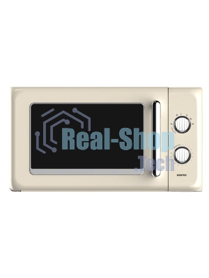 Микроволновая печь Centek SOLO CT-1553 слоновая кость, 20 л, 800 Вт, переключатели - поворотный механизм