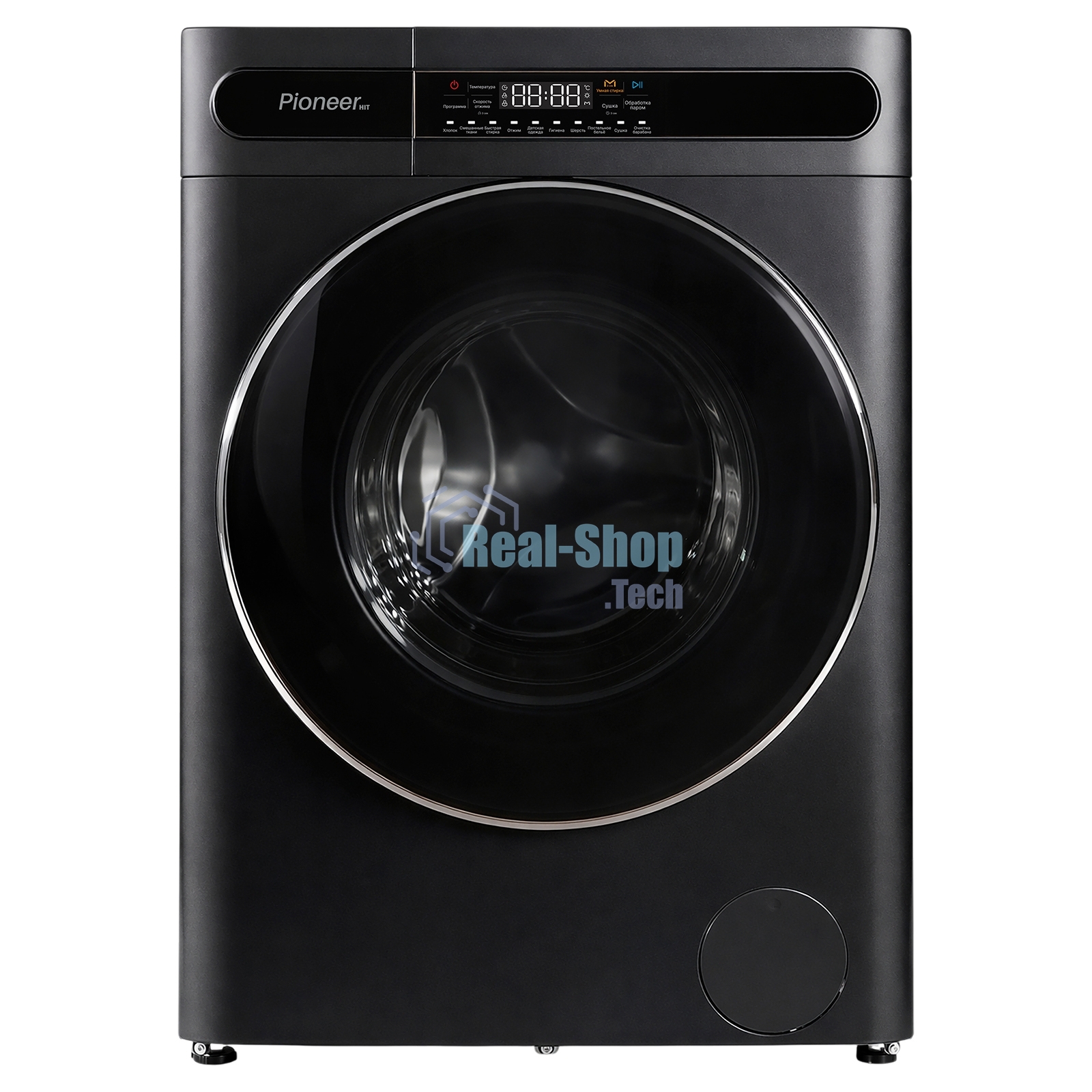 Стиральная машина Pioneer WMD-241605DG черный, загрузка фронтальная 11 кг, 1400 об/мин, класс A