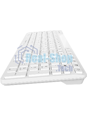 Клавиатура A4Tech Fstyler FBK27C AS белый USB беспроводная BT/Radio slim Multimedia (FBK27C AS)