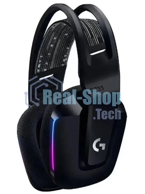Гарнитура проводная с микрофоном Logitech G733 Lightspeed черный мониторные Radio оголовье (981-000867)
