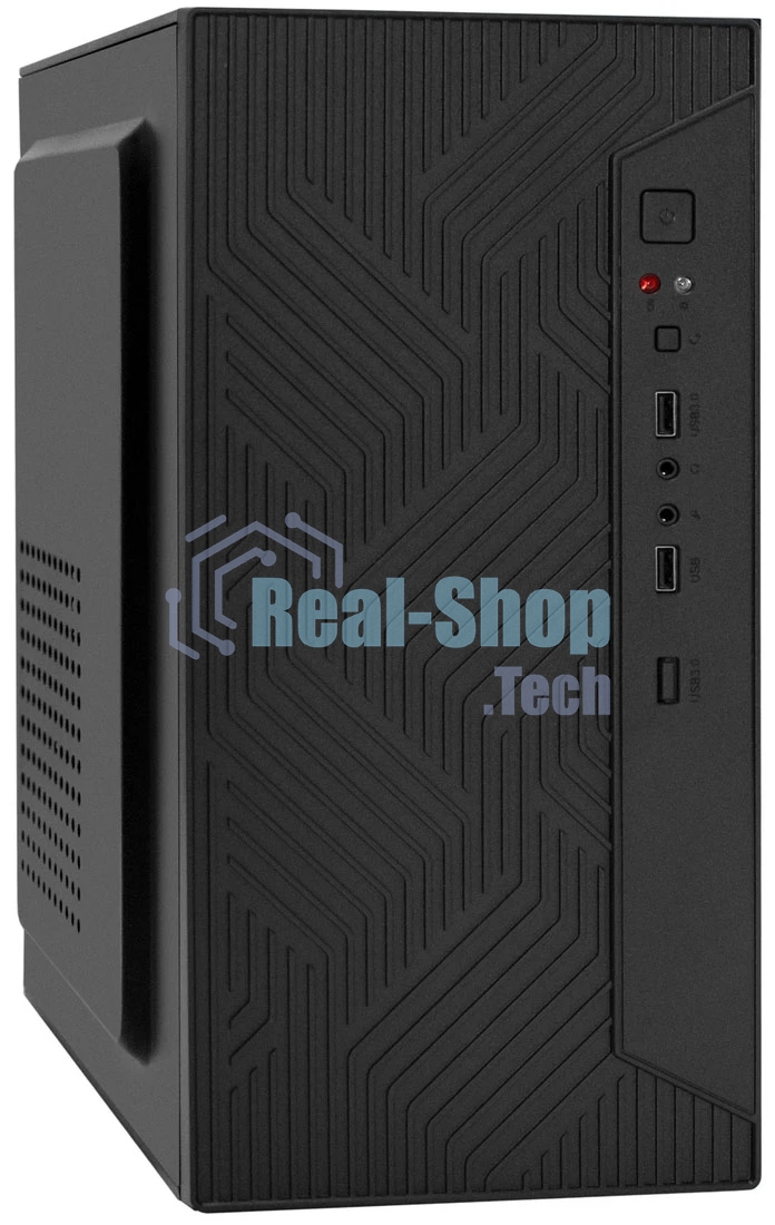 Компьютерный корпус Minitower ExeGate BAA-303-UNS400 (mATX, БП UNS400 с вент. 12см, 2*USB, HD Audio, черный)